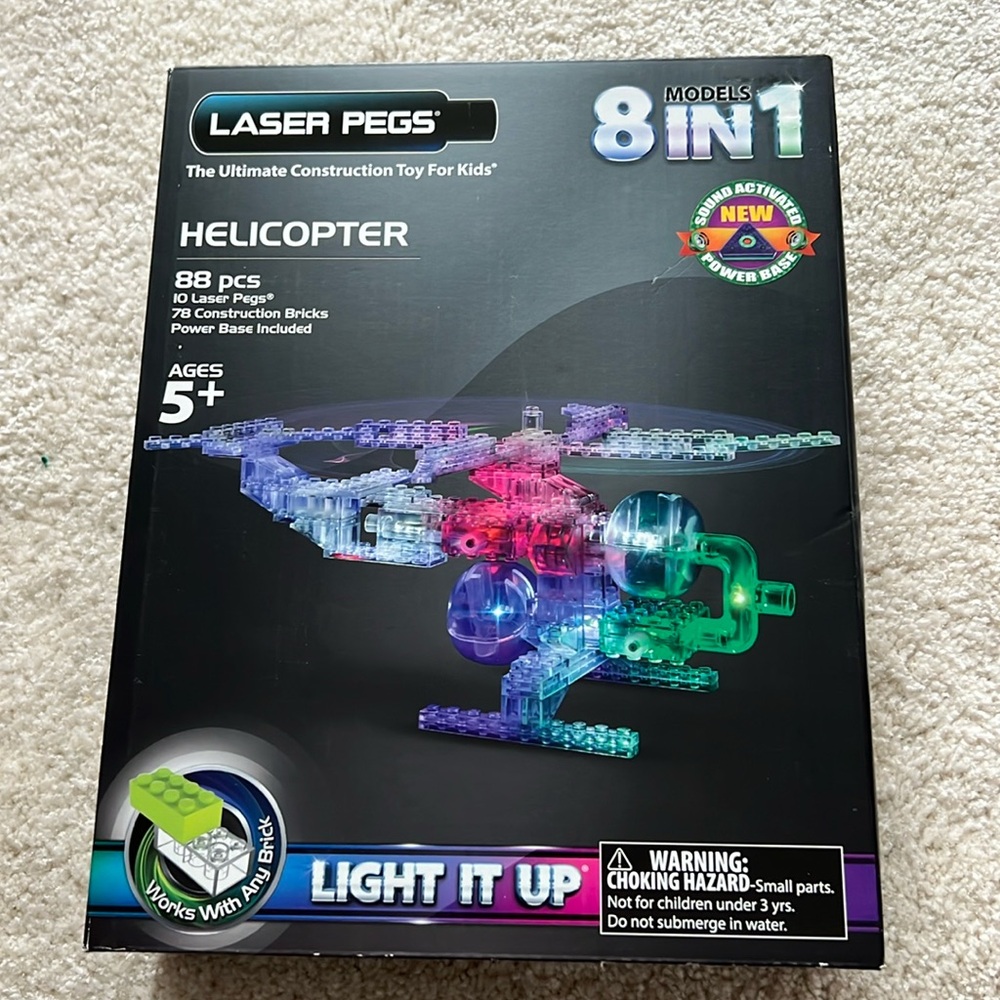 Laser Pegs The Ultimatemate Construction Toy- Helecopter